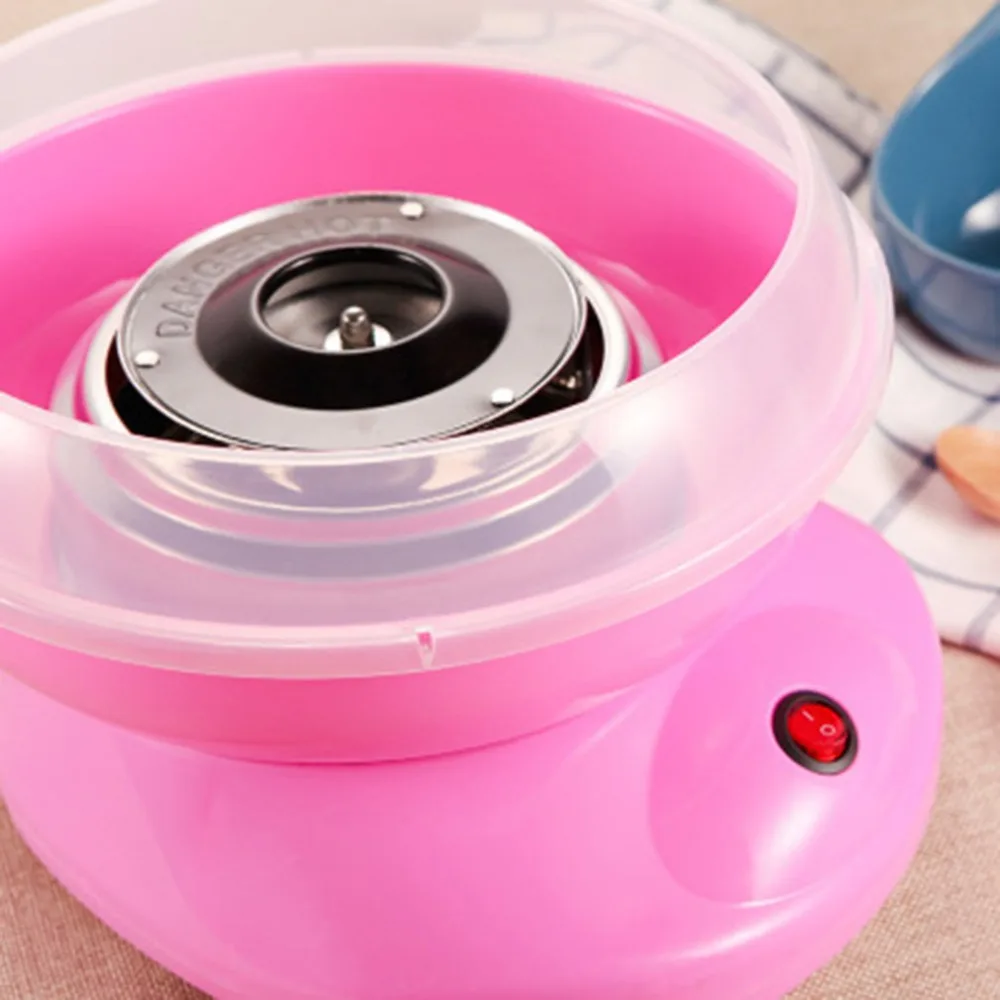 Cute Household DIY Children Cotton Candy Machine Automatic Electric Fancy Mini Commercial Cotton Candy Machine Home Kitchen Toos