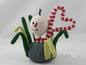 

crochet toys amigurumi rattle flower model number w60