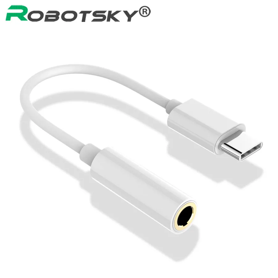 Тип C до 3 5 ММ Наушники Кабель адаптер USB 1 Мужской с разъемом подачи внешнего