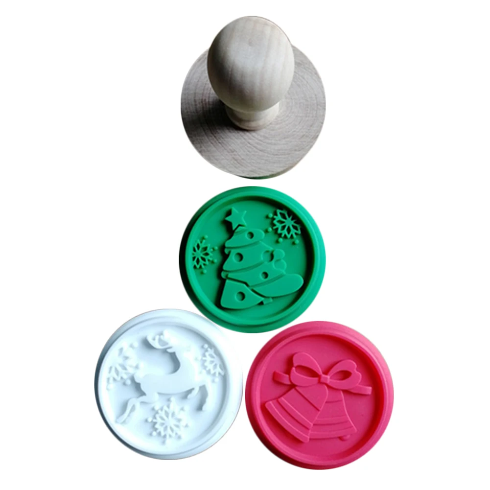 

Christmas 1Set Silicone DIY Cookie Stamp Fondant Mold Biscuit Embossing Cutters Sugar Craft Tool Dropshipping FAS