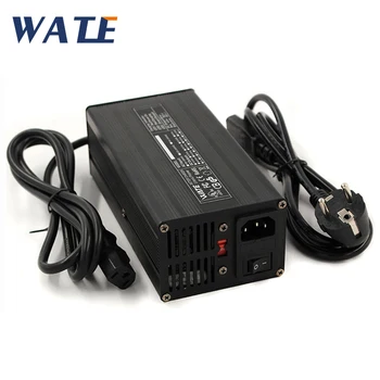 300ワット43.8v 6A LiFePO4バッテリー充電器36v 6Aスマート充電器xlrmポートアルミケースのために使用12s 36v LiFePO4電動自転車のバッテリー