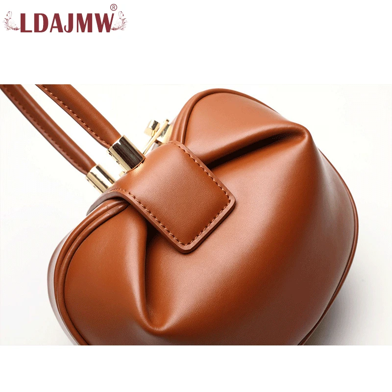LDAJMW 2019 новинка женская кожаная одноцветная креативный дизайн Пельменная посылка