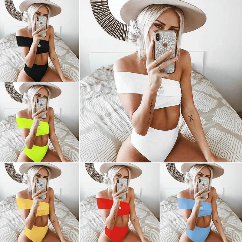 

Swimwear Sexy Bikinis 2019 Mujer Bandeau Micro Bikini Push Up Bathing Suit Women Swimsuit Biquini Feminino Beach Wear Swim Suit