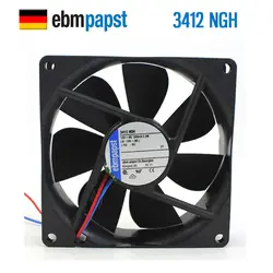 Новый вентилятор ebmpapst 3412NGH 9225 12V 2,5 W 9 cm DC охлаждающий вентилятор