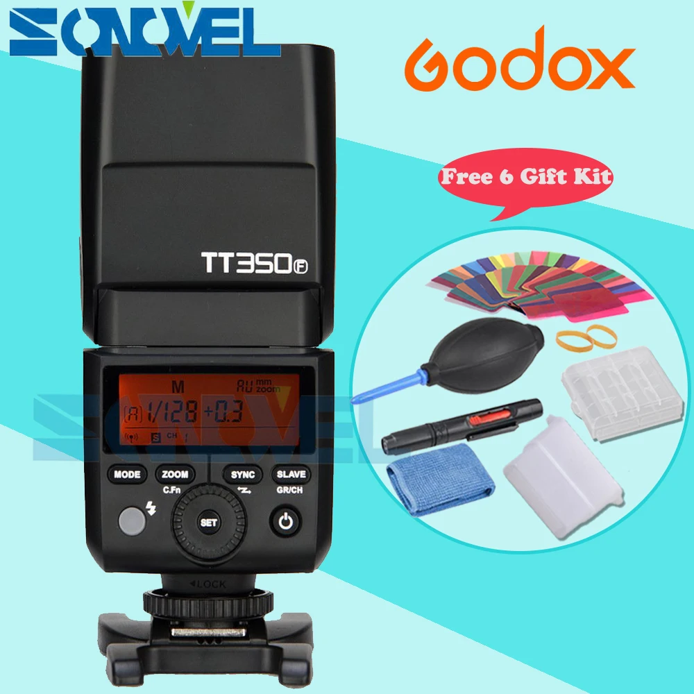 Фотовспышка Godox TT350F для камеры 2 4G TTL HSS GN36 1/8000s Fujifilm Fuji фотовспышка/фотовспышка