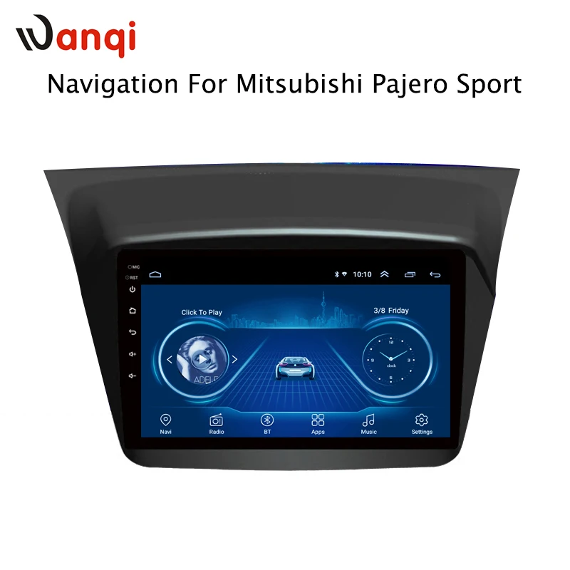 Clearance 9 inch 2.5D screen Android 8.1 car dvd gps navigation For Mitsubishi Pajero montero sport 2013-2017 multimedia radio dvd system 2