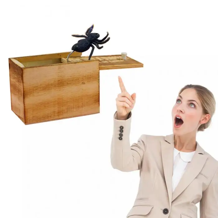 Лидер продаж 1 шт. деревянный шалость животных напугать Box Дело трюк играть шутка реалистичные сюрприз кляп игрушка