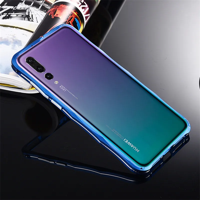 Горячий iMatch бампер чехол для huawei P20 Pro Роскошная Алмазная Алюминевая металлическая невидимая подставка чехол P20 Pro