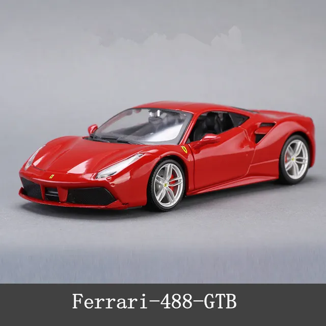Bburago 1:24 Ferrari F430 collection manufacturer authorized simulation alloy car model crafts decoration collection toy tools 488GTB