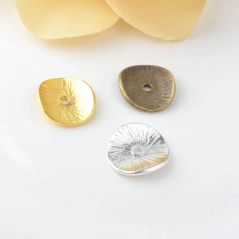 

10PCS 15*14MM Gold Color Plated Alloy Bracelet Beads Circle Spacer Beads Diy Handmade Jewelry Findings Accessories