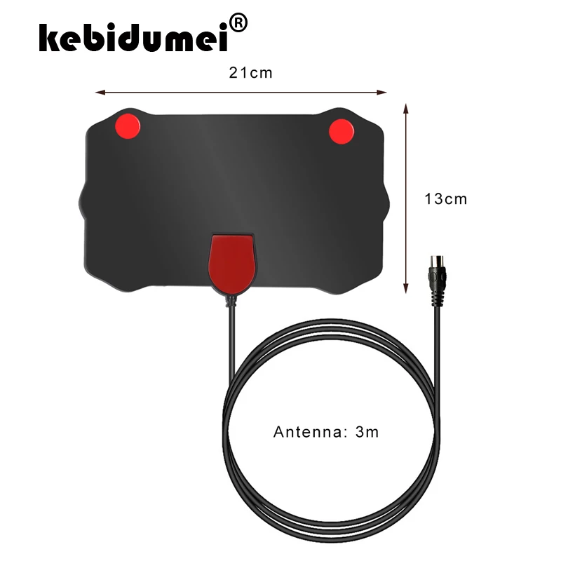 

TV Antenna Digital HD 4K Antena Digital Indoor HDTV 1080P TV Antenna for VHF UHF DVB-T DVB-T2 Surf HD Radius Signal Receiver
