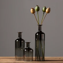 Nordic Ретро Покрытие стеклянная ваза для цветов, украшение дома гостиная Настольный Цветочный декор свадебные декоративные украшение для вазы