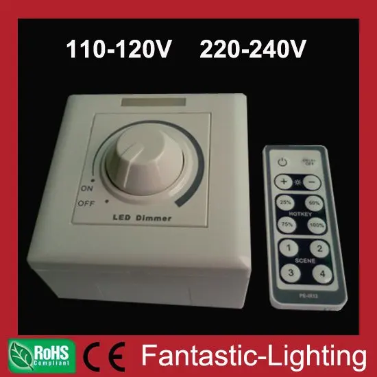 led dimmer controller 110v 220v 230v 240v led high voltage 86 panel