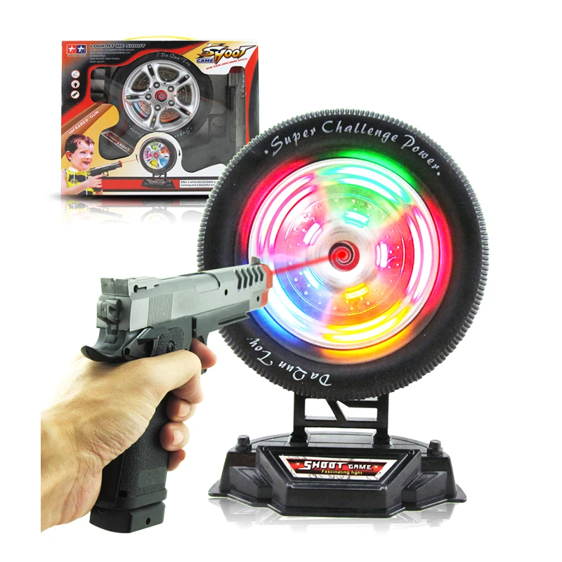 

Color Electronic Target Shooting Game Soft Bullet Target for Nerf Laser Shooting Training Wheel Targeting Toy Shooting Target