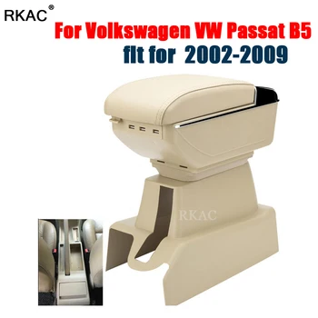 

RKAC Leather Car Center Console Armrest Storage Box for Volkswagen VW Passat B5 2002 ~2005 2006 2007 2008 2009 Armrests