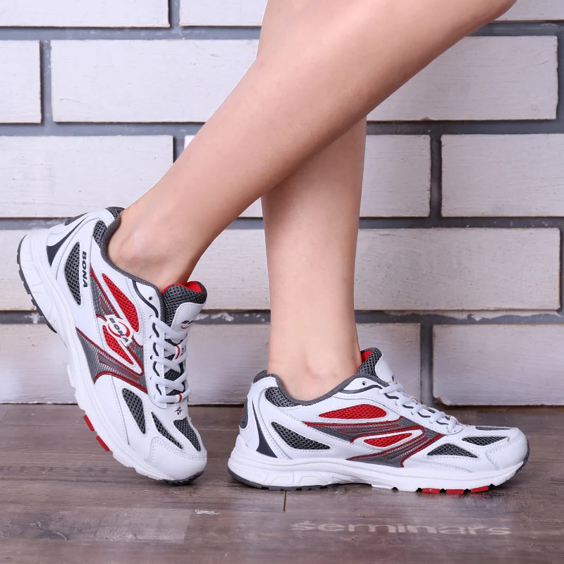 Running Shoes Women Sneakers BONA New Classics Style Women Running Shoes Breathable Upper Outdoor Walking Jogging Sport Shoes Comfortable Ladies Sneakers