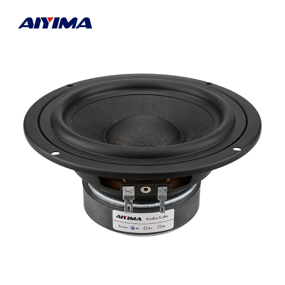 AIYIMA низкочастотный динамик 5 25 дюйма Hi Fi Fever Sound колонка бас Громкая 4 8 Ом 50 Вт