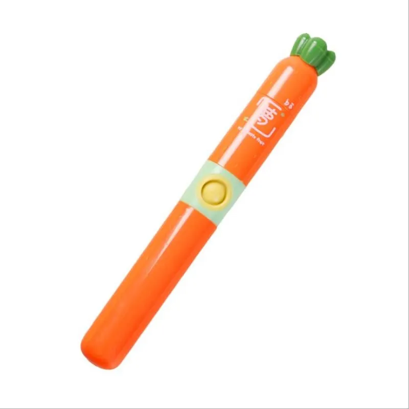 Портативная мини-электрическая зубная щетка Sonic для взрослых и детей, сухая батарея, мягкие волосы, водонепроницаемая дорожная зубная щетка с 2 головками - Цвет: carrot
