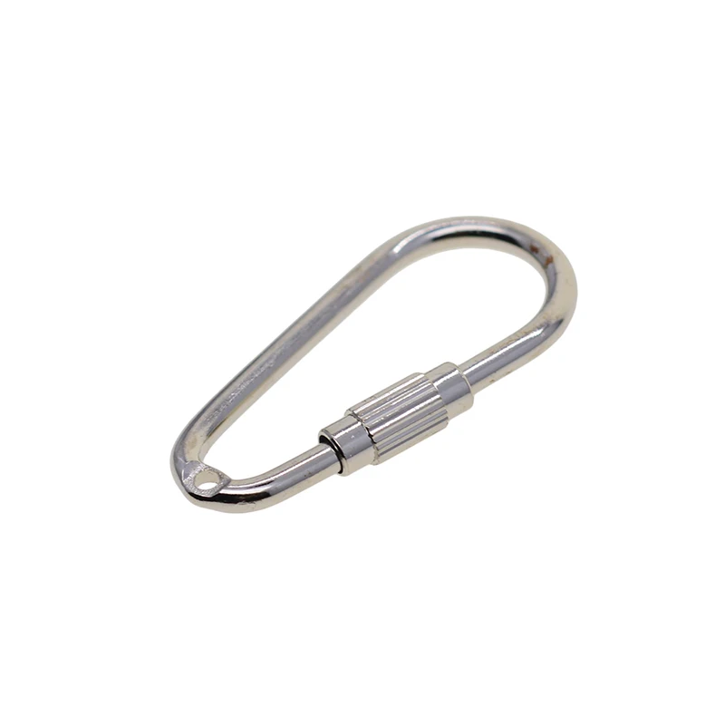 3 x 3/" D Carabiner Clip Snap Spring Clasp Hook Keyring Camping Carabina