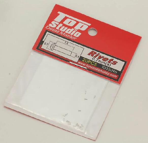 Top Studio Detail Master TD23095 0.7mm Rivets(A) (20pcs) for Model Free Shippingin Model