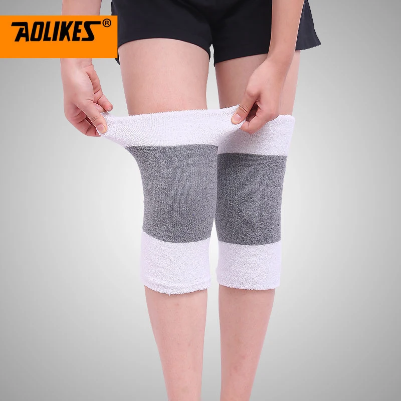 1 Pair Outdoor Sports Riding Warm Knee Pads Protector Protective Elastic Thermal Winter Protection Thin Kneepad Kneecap Kneelet