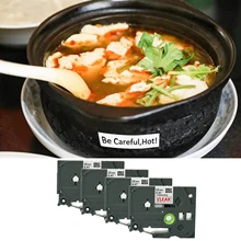 4 шт. 12 мм стандартная ламинированная пленка Принтер Картридж Ленты для маркировки Замена для Brother P-Touch PT E100 D200 D210 1090