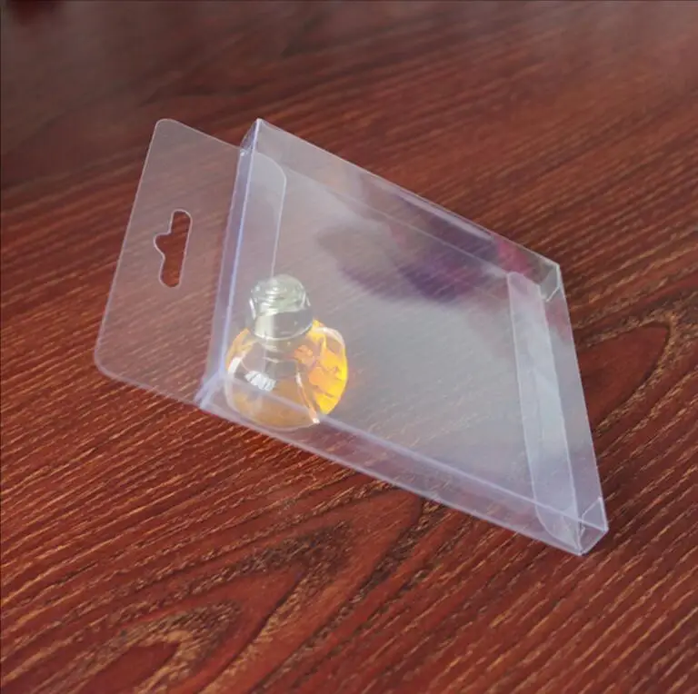 10x10x1cm Clear Photo Album Box Gift Underwear Plastic PVC Box Candy Tea Display Pothook Box Free Shipping 3