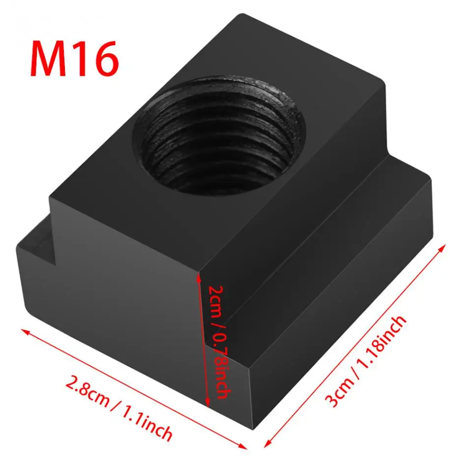 Buy 5 Pcs/set M16 T Slot Nuts Black Oxide Finish T