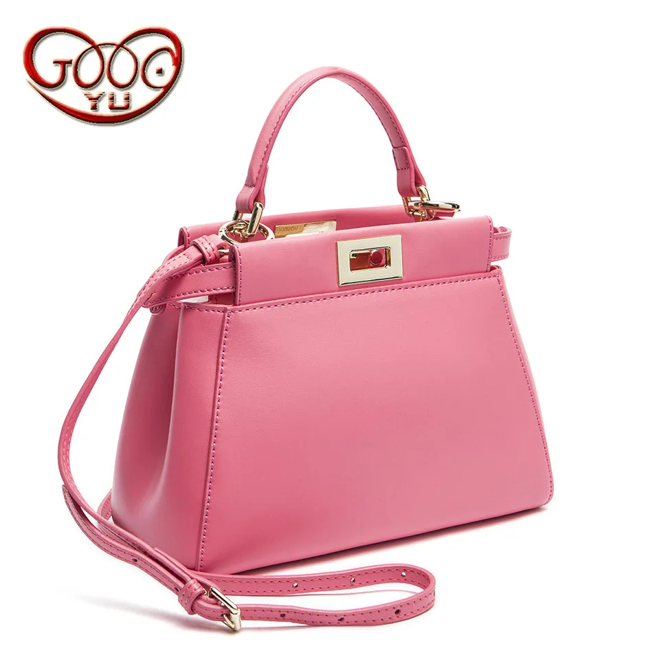

Women's new Korean version of the cattle two-layer leather kitten bag Messenger bag multi-color leather shoulder bag