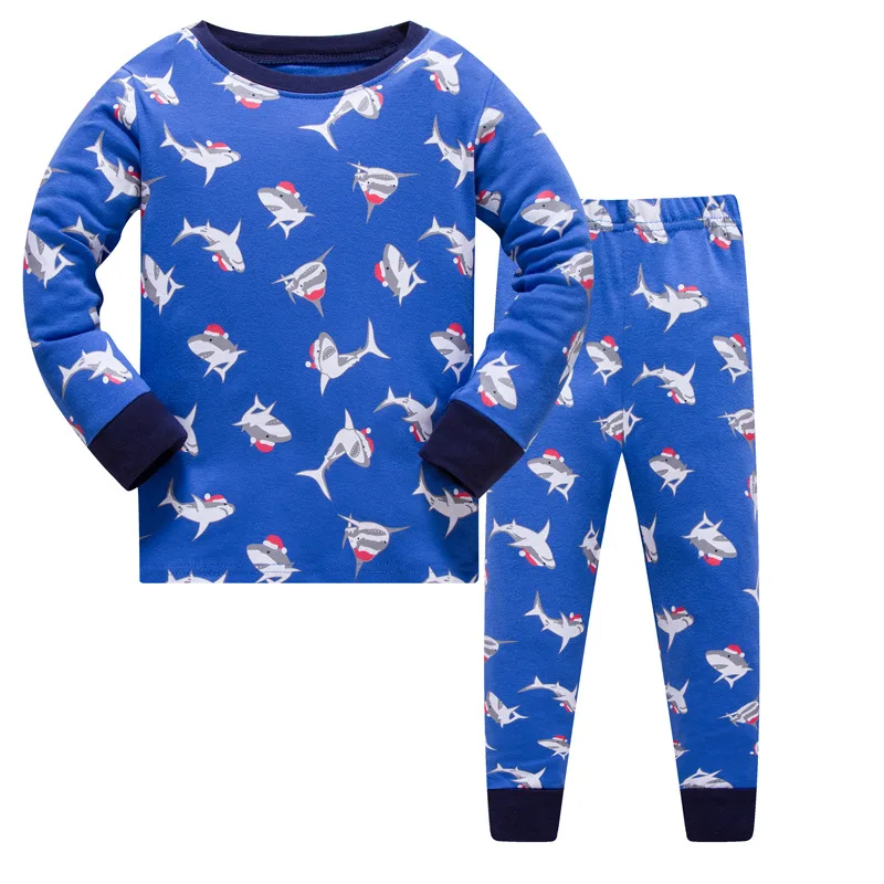 Sleepwear & Robes	 DISCOUNTS New 2021 Brand Cartoon Kid Pyjamas Autumn& Winter Boys Dinosaur Pajamas Set Children Pyjamas Christmas Kids Cloth Set night gowns cheap