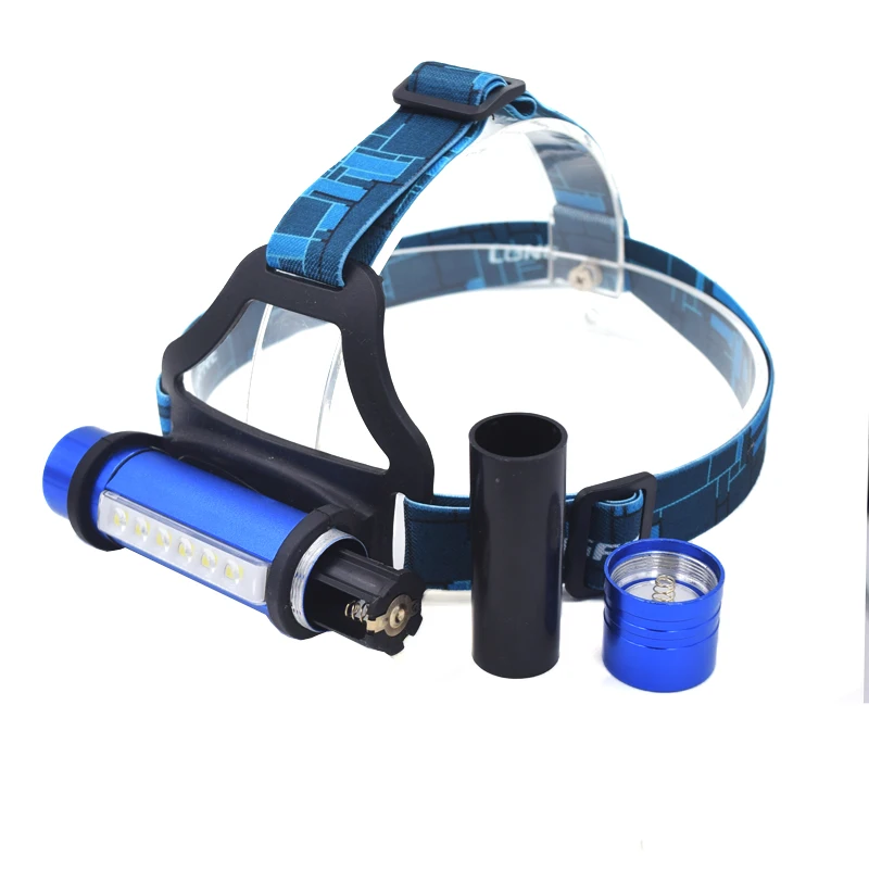 Multifunction 6 LED + Q5 LED Mini Headlamp Headlight Head Light LED Torch Flashlight Lights By