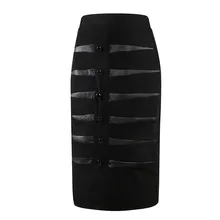 Для женщин s высокое качество женщин professional hind юбки для носить на работу Bodycon BK/L W318