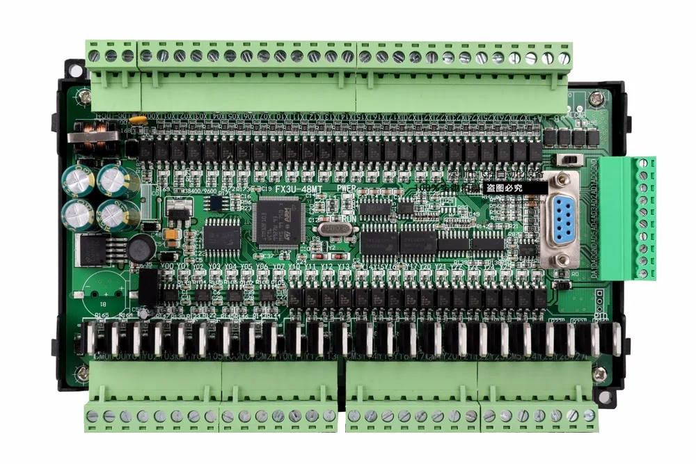 LE3U FX3U 48MT RS485 RTC(часы в режиме реального времени) 24 вход 24 транзисторный выход 6 аналоговый вход 2 аналоговый выход plc контроллер