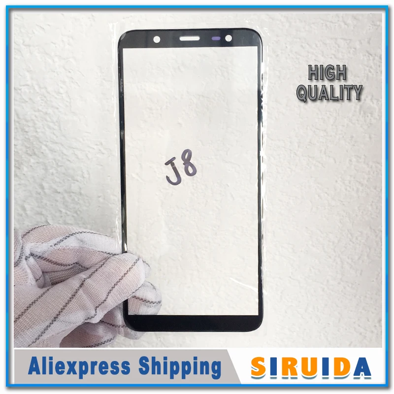 

1pcs High Quality LCD Front Outer Lens For Samsung Galaxy J8 2018 Version j810 J8plus Broken Touch Screen Glass Replacement
