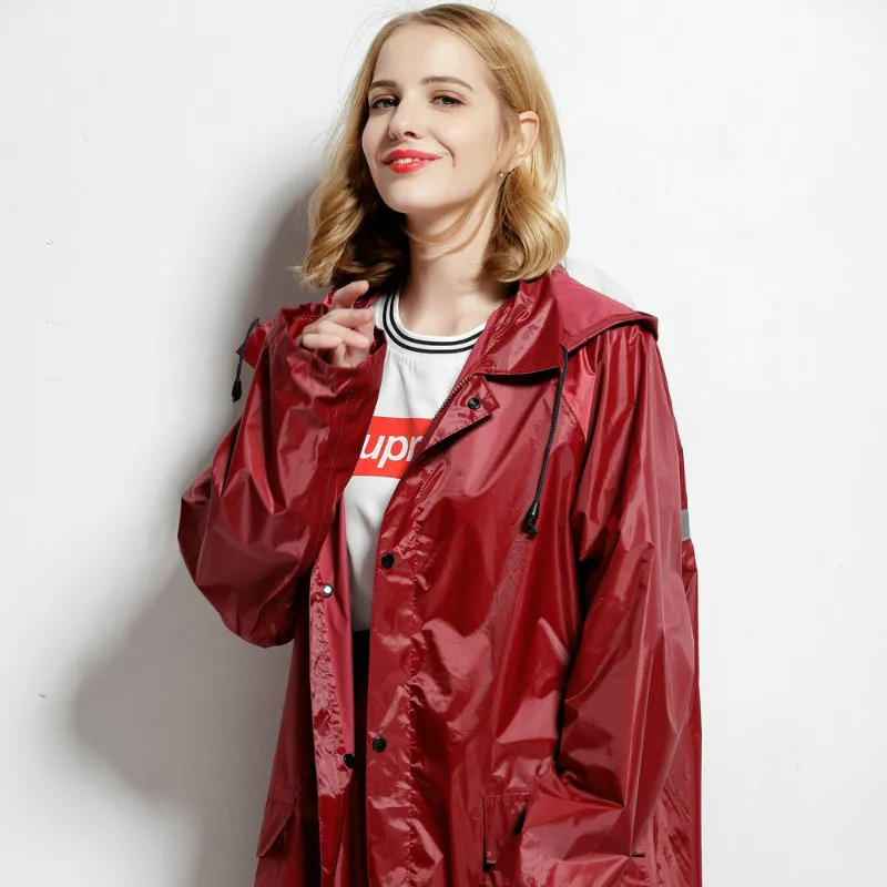 

Waterproof Women Raincoat Poncho Men Long Black Raincoat Trench Coat Pants Outdoor Rain Suit Chubasqueros Mujer Rain Gear 40A059
