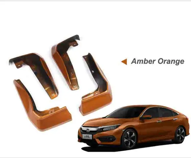 JNCFORURC Mudguard For Honda Civic 2016 17 18 4pcs/set Car Styling Mud