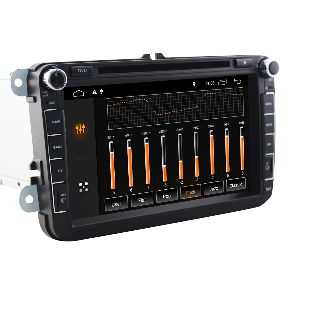 Flash Deal Eunavi TDA7851 2 Din Android 9 Car DVD for Volkswagen VW GOLF 5 6 POLO PASSAT SKODA CC JETTA TIGUAN TOURAN gps radio Multimedia 2