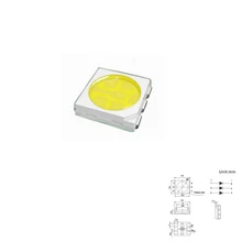 100 шт. SMD PLCC светодиодный 5050 белый ультра яркий 18-22LM 60mA 3V поверхностное крепление SMT Чип светодиодный SMD5050 светильник светодиод лампа светодиодный 5050
