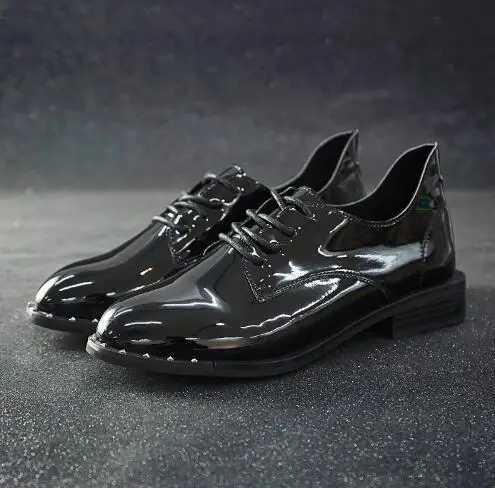 Женские туфли оксфорды в британском стиле из мягкой кожи|oxford flats|oxford shoes womenleather