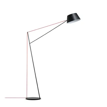 

Nordic simple bedside floor lamp black modern creative living room bedroom led floor light simple decor study room standing lamp