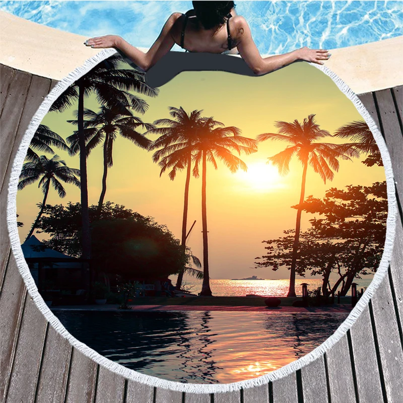 Bath Towel Beach Towel Round Beach Towel Recznik Plazowy Strandlaken Toalla Playa Serviette De Plage Toalha De Praia Havlu