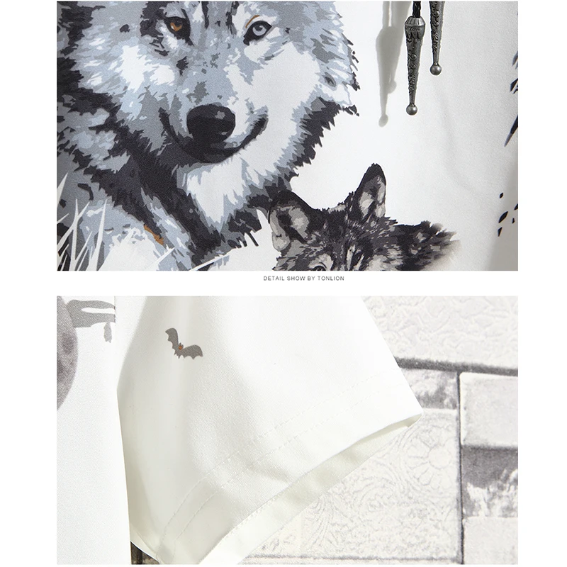 Tsingyi Summer 3D printed Wolf Men's Sportswear Sets T-shirt + shorts Cool Tracksuit Men Suits Two Pieces Casual Man Clothing Tsingyi Summer 3D printed Wolf Men's Sportswear Sets T-shirt + shorts Cool Tracksuit Men Suits Two Pieces Casual Man Clothing
