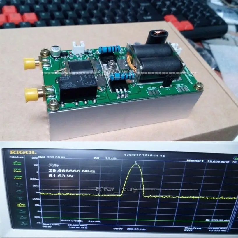 Kopen DYKB 70 W SSB lineaire HF Eindversterker DIY KITS Voor YAESU FT 817 KX3 AM CW FM Radio ham
