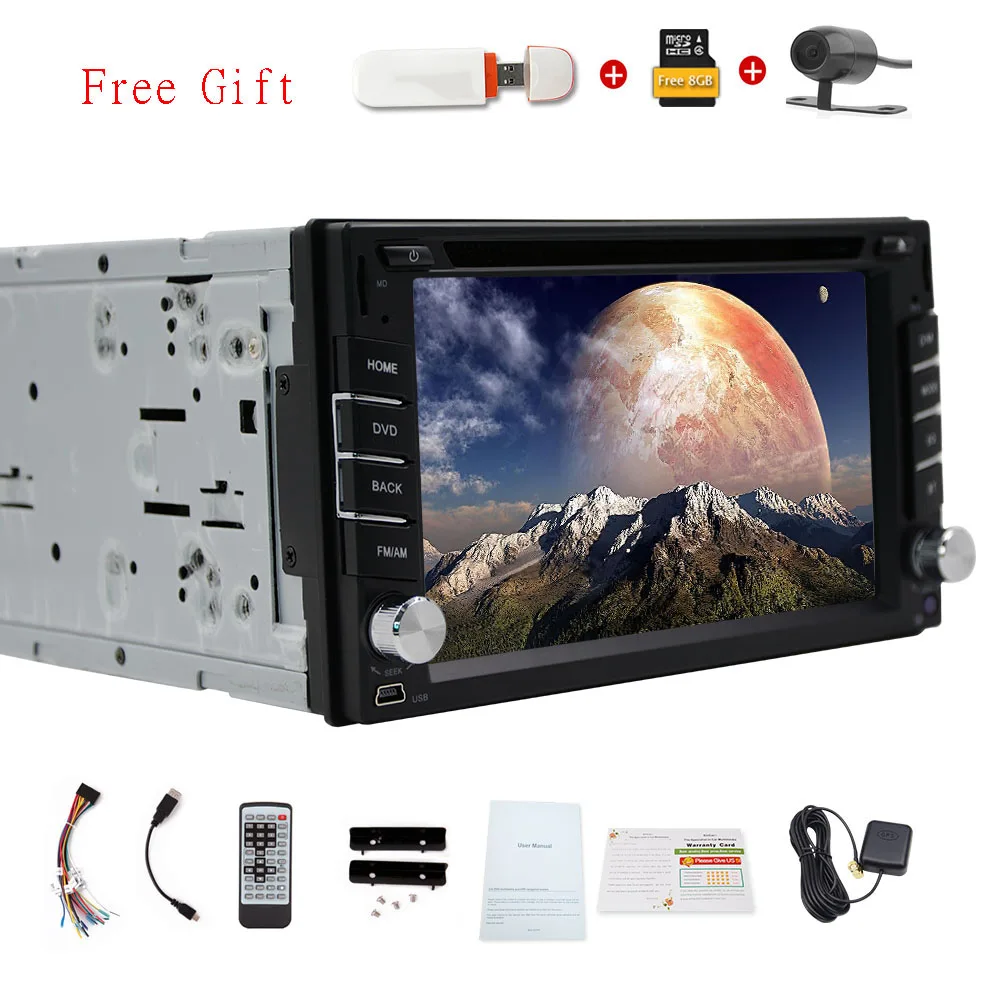 Flash Deal PC Receiver Bluetooth Movie USB 3D Car Stereo Accessory DVD Player Head Unit SD AMP GPS Radio Autoradio FM Map+CAM+3G 14