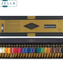 Горячая Mijello золото 24 цвета акварель мастер высокой концентрации Чистый золотой Миссия натуральный пигмент акварельные краски