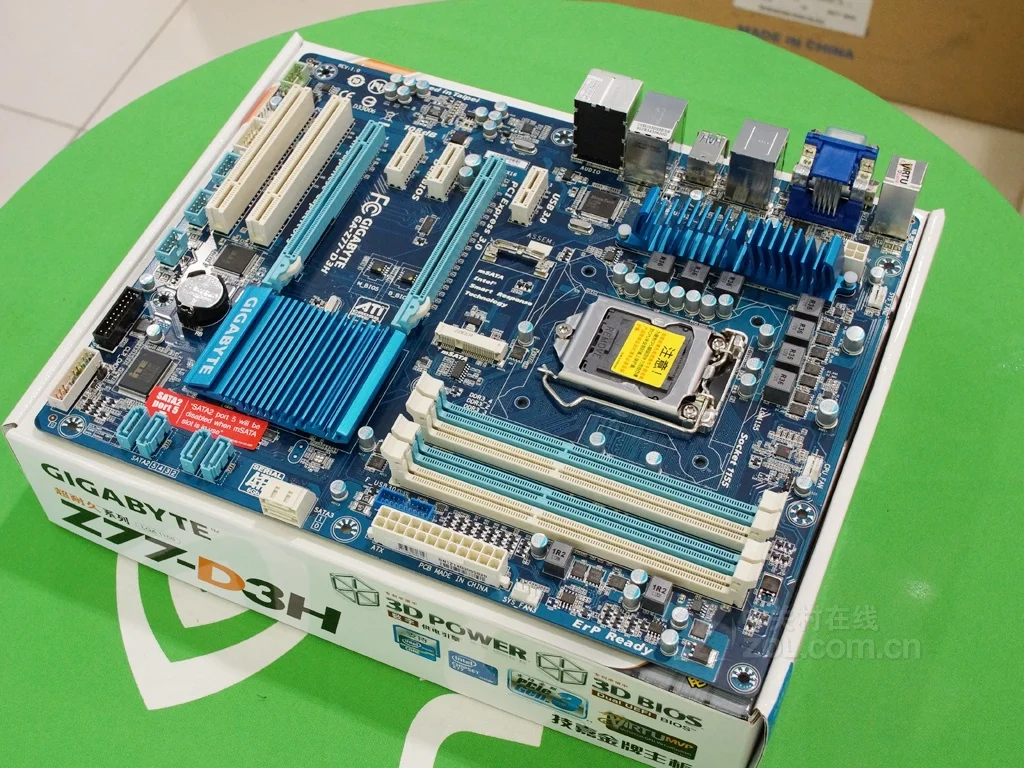 Gigabyte GA Z77 D3H 100% оригинальная материнская плата LGA 1155 DDR3 USB3.0 32G б/у системная для