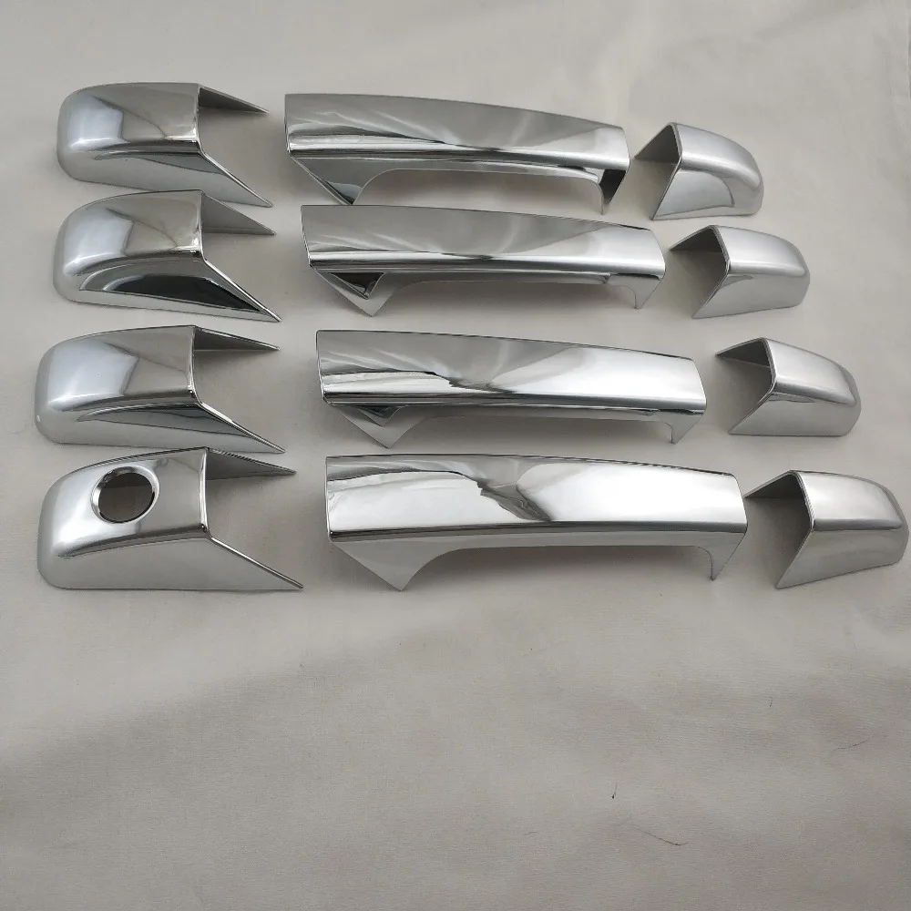 Хромированная крышка ручки двери планки для 07 13 Chevrolet Suburban/Tahoe/Silverado/Avalanche/07 GMC