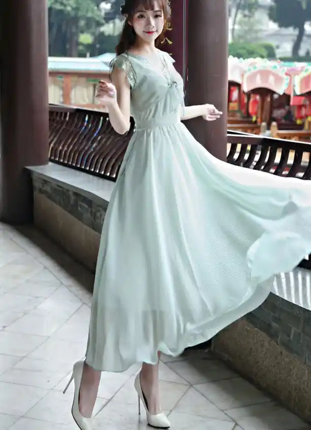light green sundress