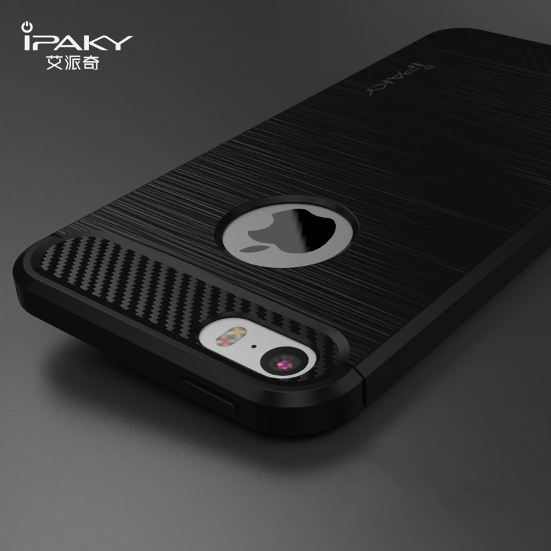 Original iPaky Case For Apple iPhone 5s 5 SE Carbon Fiber Texture