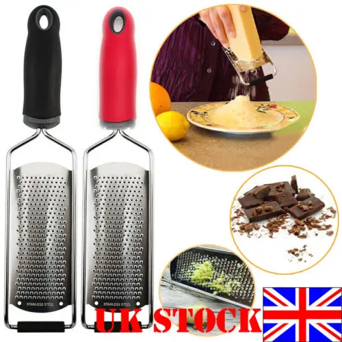 

UK HOT Stainless Steel Grater Parmesan Orange Nutmeg Lemon Citrus Zester Cheese